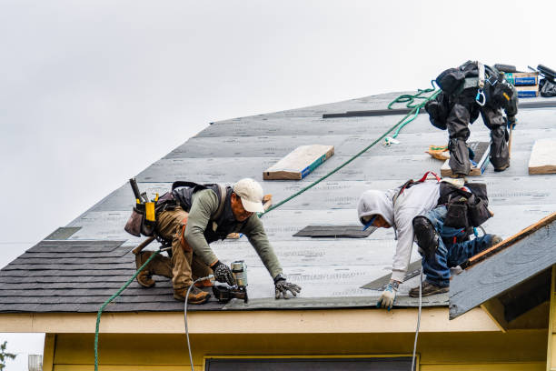 Professional Roof Installation technician working in Beverly, MA